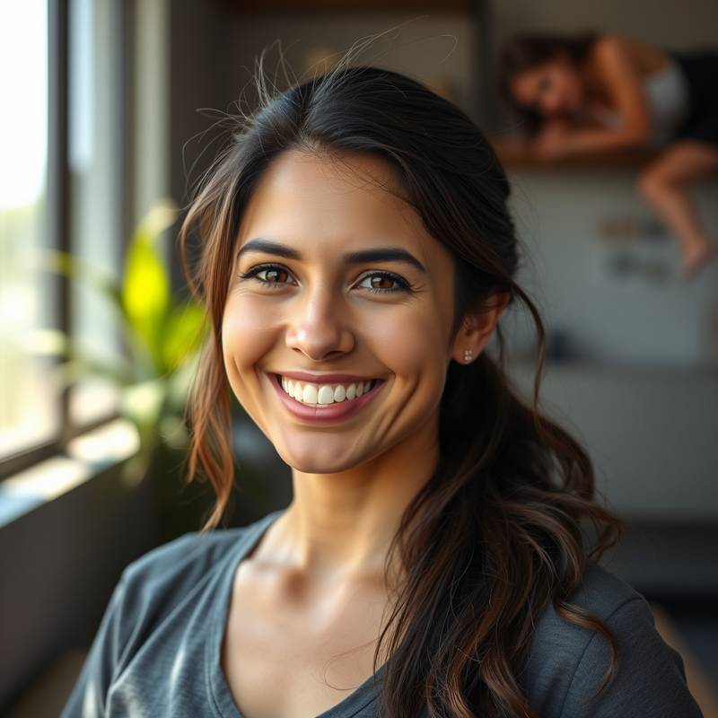 Retrato de Ana García, cliente de FotoAventura.